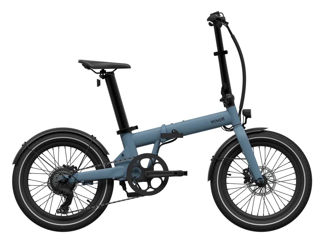 Eovolt Afternoon V2 E Bike Klapprad mit Drehmoment Sensor 20 Zoll unter 20kg Blau