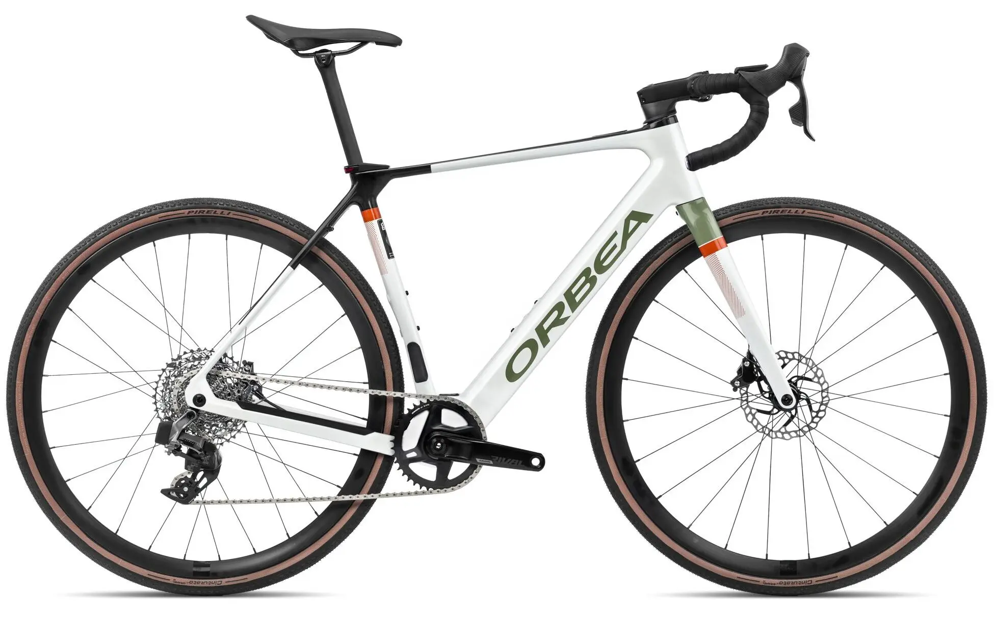 Orbea Gain M31E 1X 2024 Gravel E Bike Carbon Weiß XL