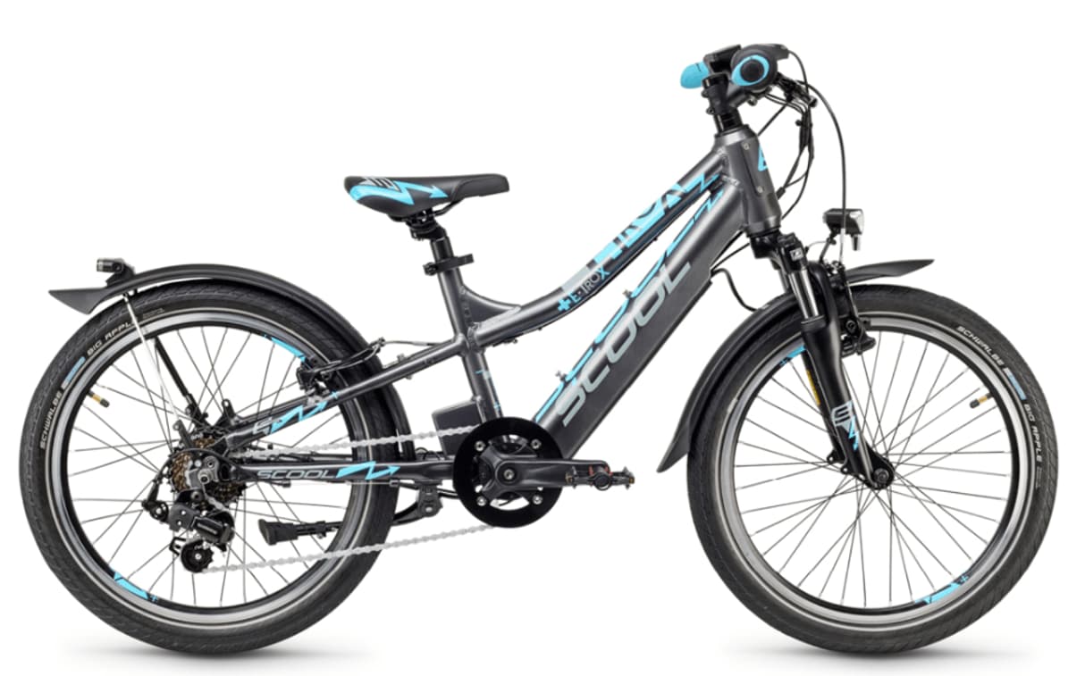 S'cool E Bike Kinder e-troX 20" 7S Shimano Grau